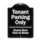 Signmission Designer Series-Tenant Parking Guests Park On Street Heavy-Gauge Aluminum, 24" x 18", BW-1824-9882 A-DES-BW-1824-9882 - alternate 1